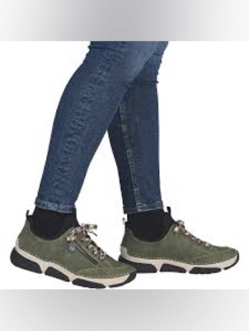 RIEKER Women’s 45973 Angela Sneaker Liane/Black Size 8/40 NWT MSRP $135 No Box - Picture 5 of 16